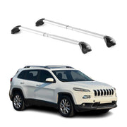 2014-2023 Jeep Cherokee KL Roof Rack Cross Bars Silver