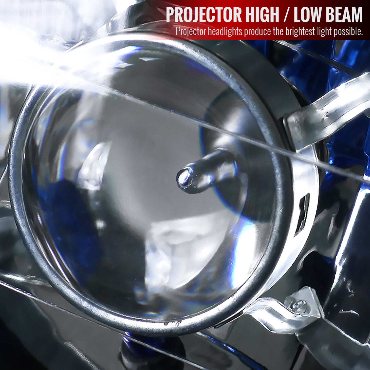 Universal 7" Round H4 Projector Headlights Matte Black Housing/Clear Lens