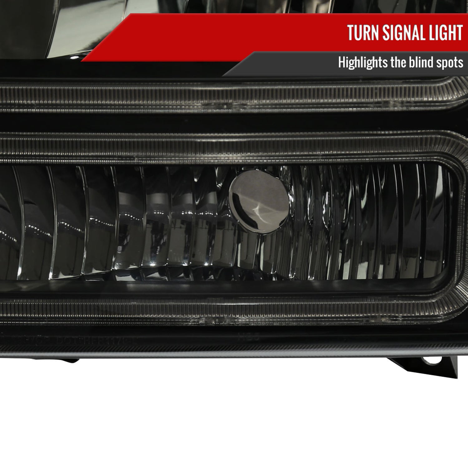 1999-2004 Ford F-250/350/450/550/Excursion Headlights Dual LED C-Bar Jet Black