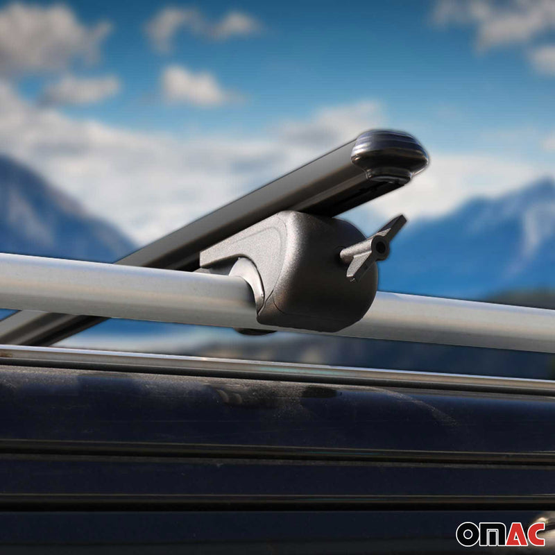 2013-2015 Audi A4 Allroad Roof Rack Cross Bars Black