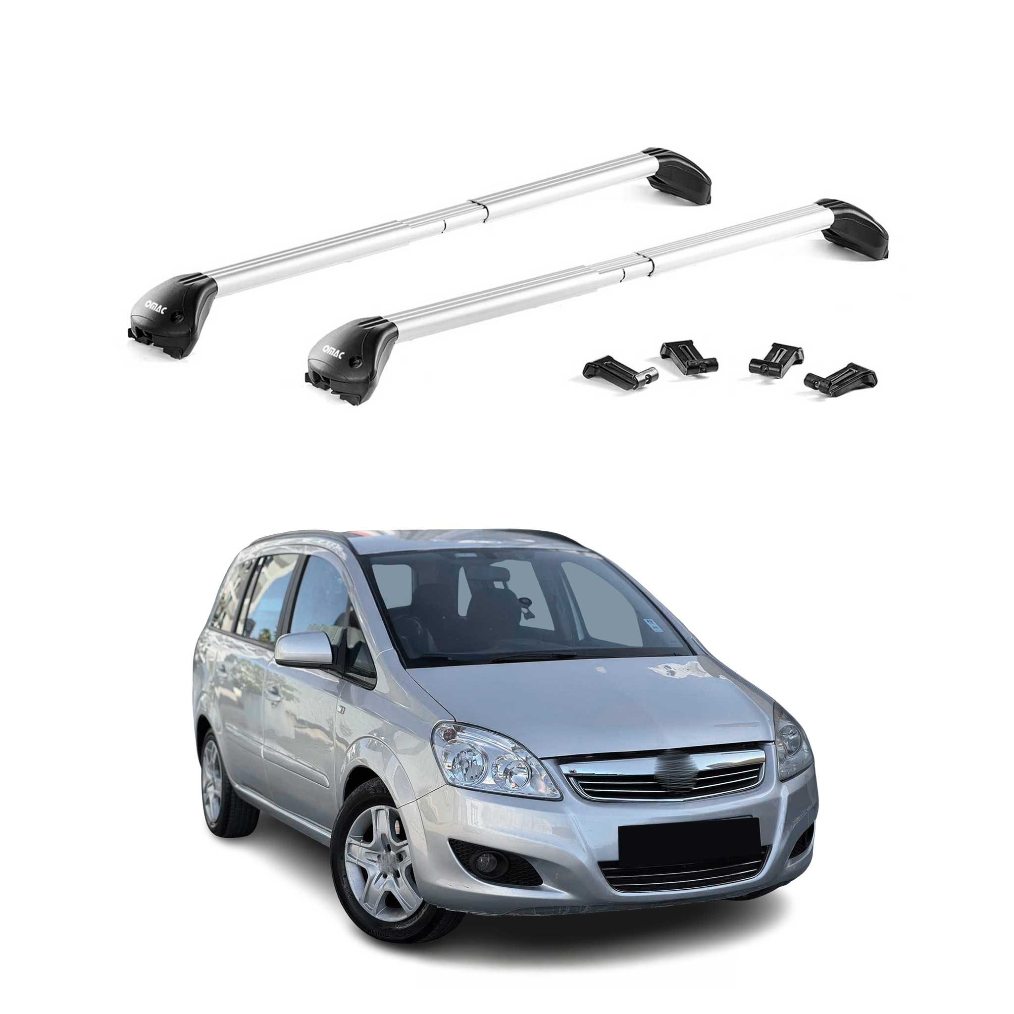 Roof Rack Cross Bars Luggage Carrier for Buick Regal 2008-2017 Alu Grey 2x