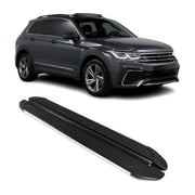 Side Step Nerf Bars Running Board for Volkswagen Tiguan 2018-2024 Black Gray 2x