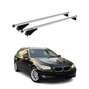 2010-2016 BMW 5 Series F11 Wagon Roof Rack Cross Bars Silver