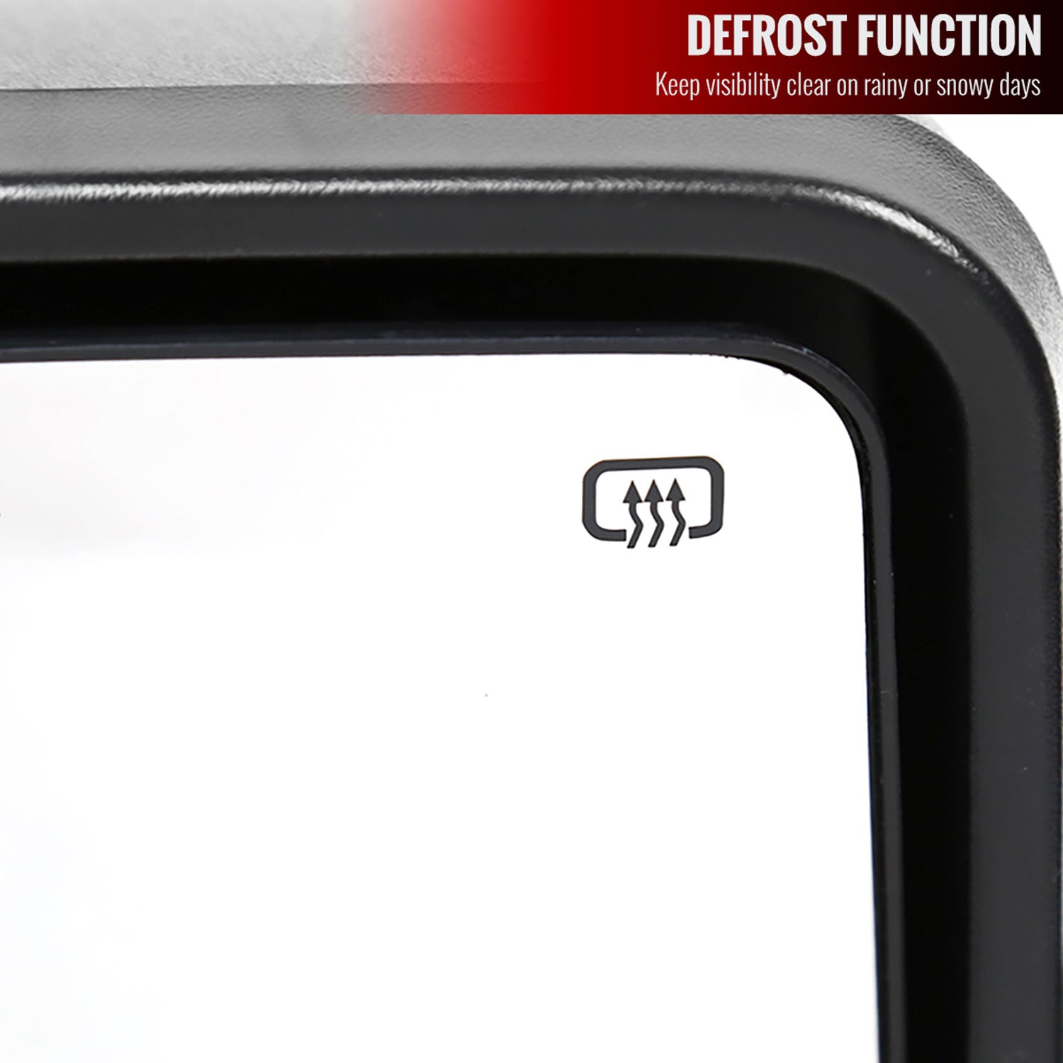 2007-2017 Toyota Tundra/ 08-2017 Sequoia Heated BSM Manual Towing Mirrors Smoke