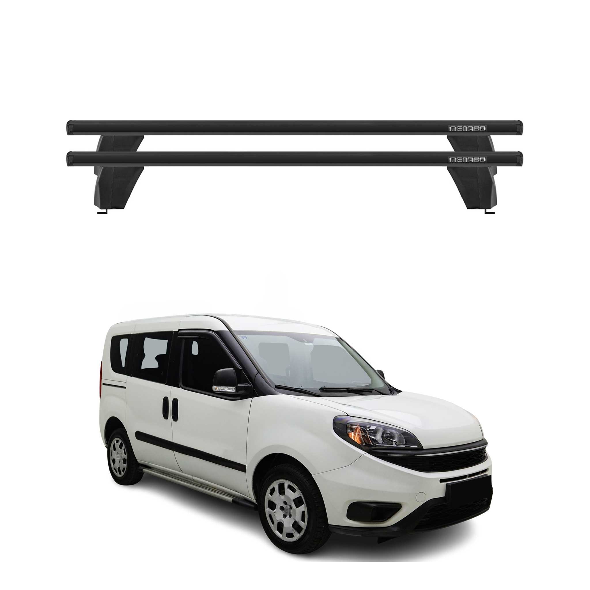 2015-2022 RAM ProMaster City Roof Rack Cross Bars Black