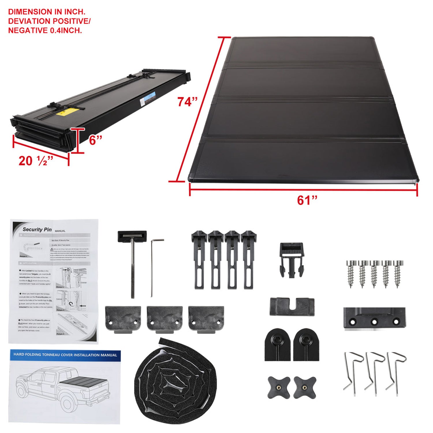 2004-2012 Chevy Colorado/Canyon/I-Series ExtendedCab 6' Long Bed Tonneau Cover