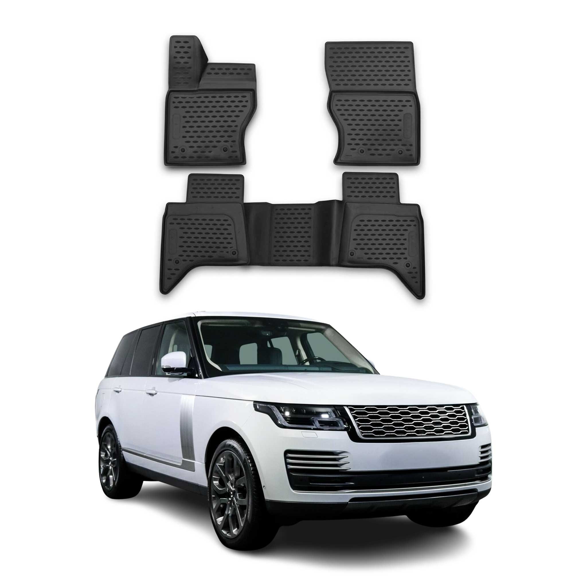 2018-2021 Land Rover Range Rover Floor Mats Liners Full Set All Weather Black