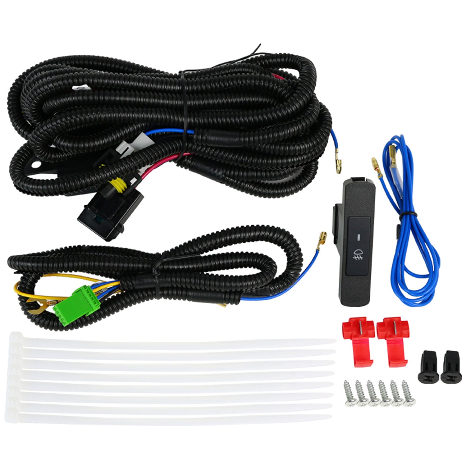 2014-2017 Ford Fiesta H11 Fog Lights Kit Chrome Housing/Clear Lens