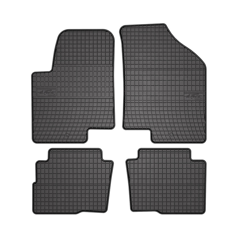 2010-2013 Kia Soul Floor Mats Liners Full Set All Weather Rubber Black