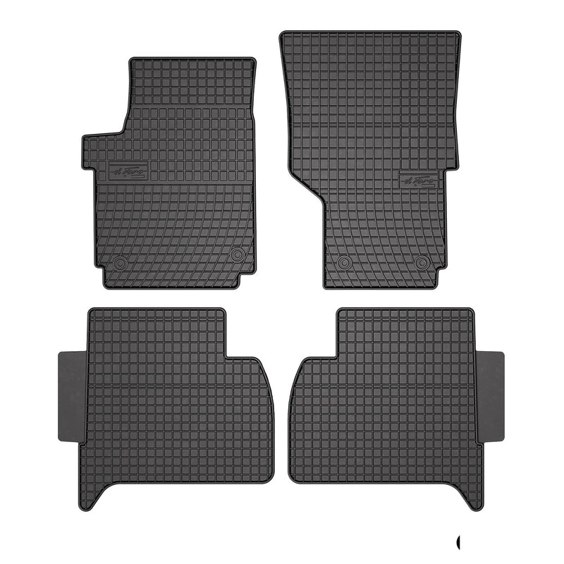 2010-2020 VW Amarok Floor Mats Liners Full Set All Weather Rubber Black