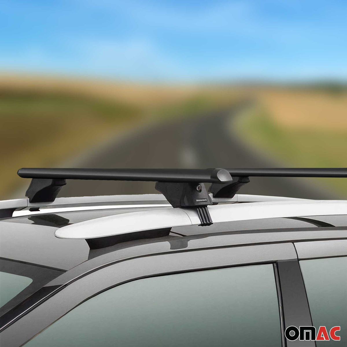 Roof Rack Cross Bars Luggage Carrier for Jeep Avenger 2023-2027 Black 2 Pieces
