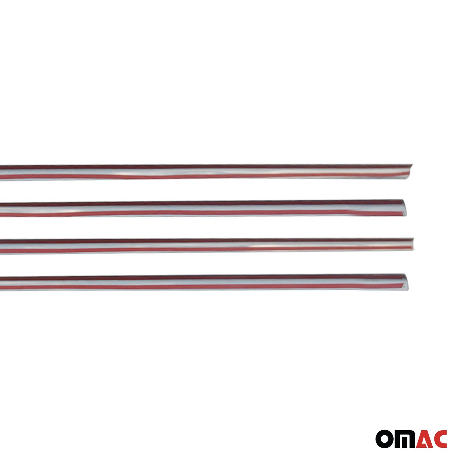 2009-2013 Toyota Corolla Window Molding Trim Streamer Stainless Steel Silver 4 Pcs