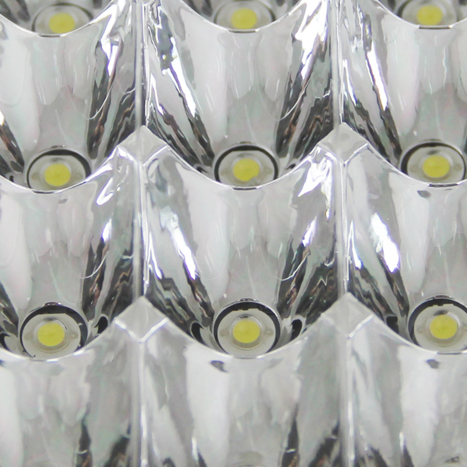 Universal 4"x6" 15-LED Sealed Beam Headlights w/ H4 Plug Black Alu Housing/PMMA