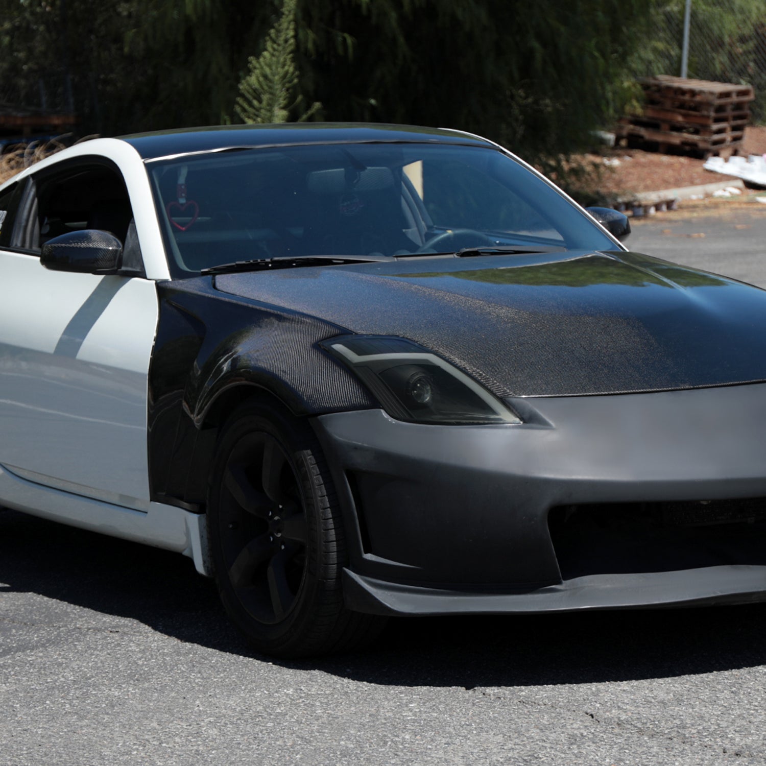 2006-2009 Nissan 350Z Turn Signal Animated LED Bar Projector Headlights Smoke