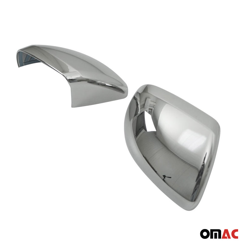 2016-2024 Mercedes Metris Side Mirror Cover Caps ABS Chrome Silver 2Pcs