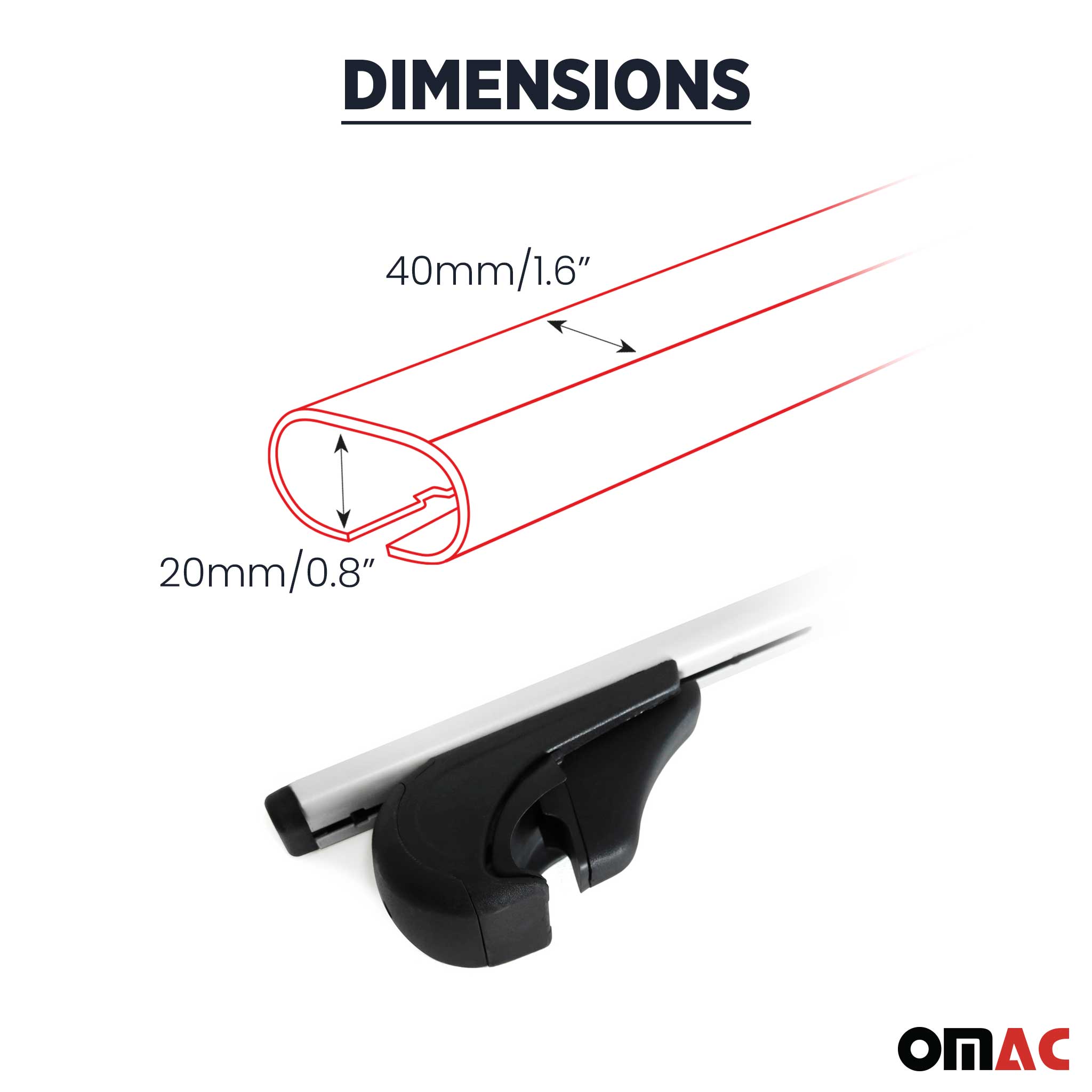 Roof Rack Cross Bars Durable for Volkswagen Golf Hatchback 1999-2006 Black 2Pcs