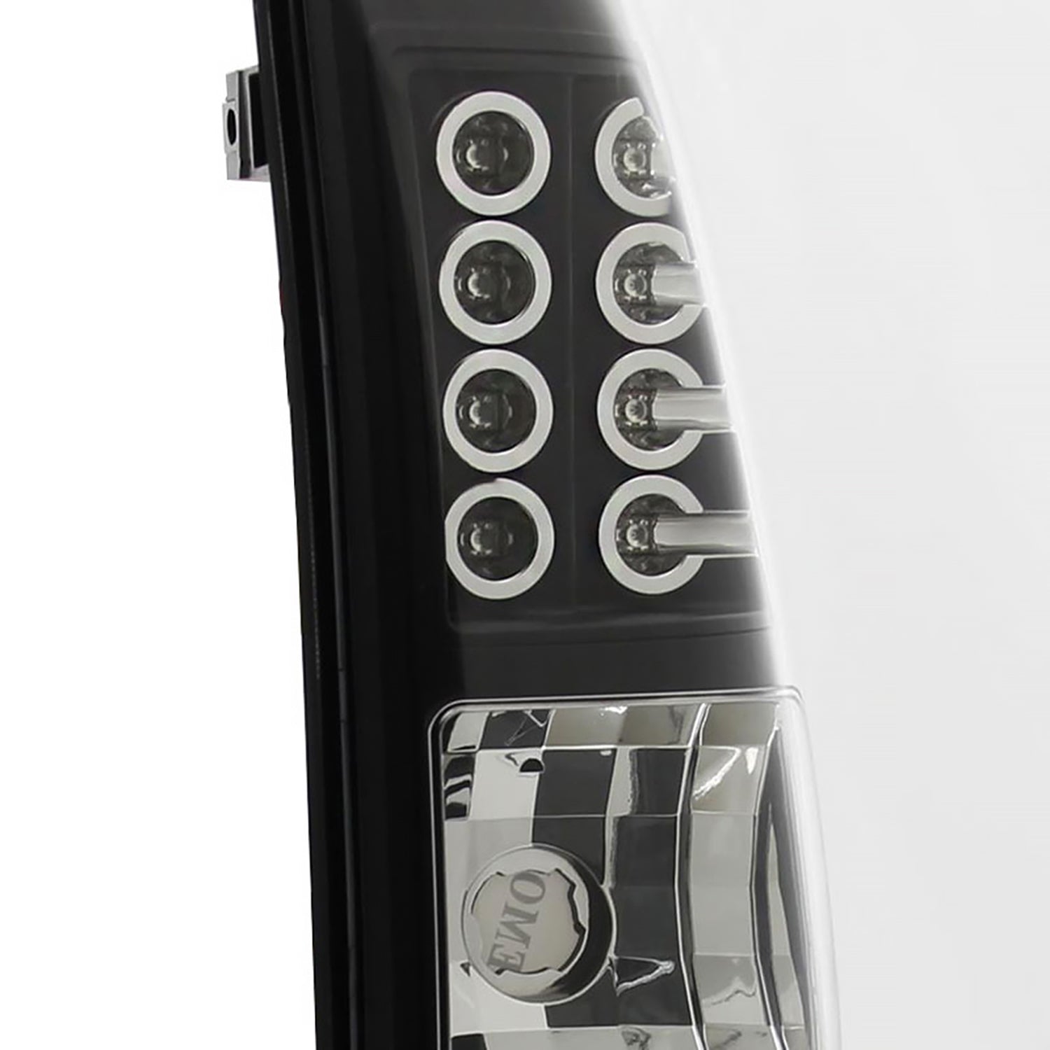 2007-2012 Chevy Avalanche LED Tail Lights Matte Black Housing/Clear Lens