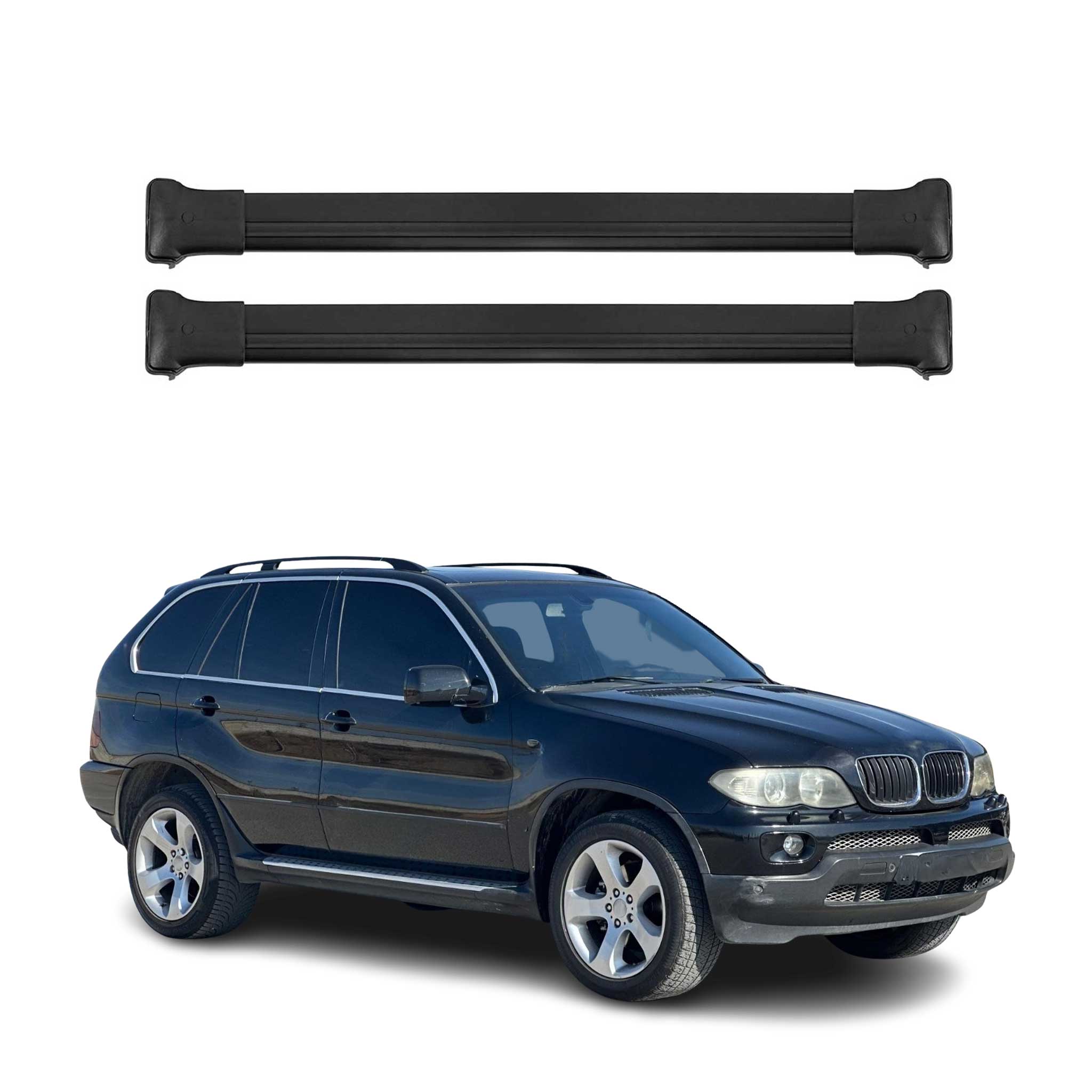 2000-2006 BMW X5 E53 Roof Rack Cross Bars Black
