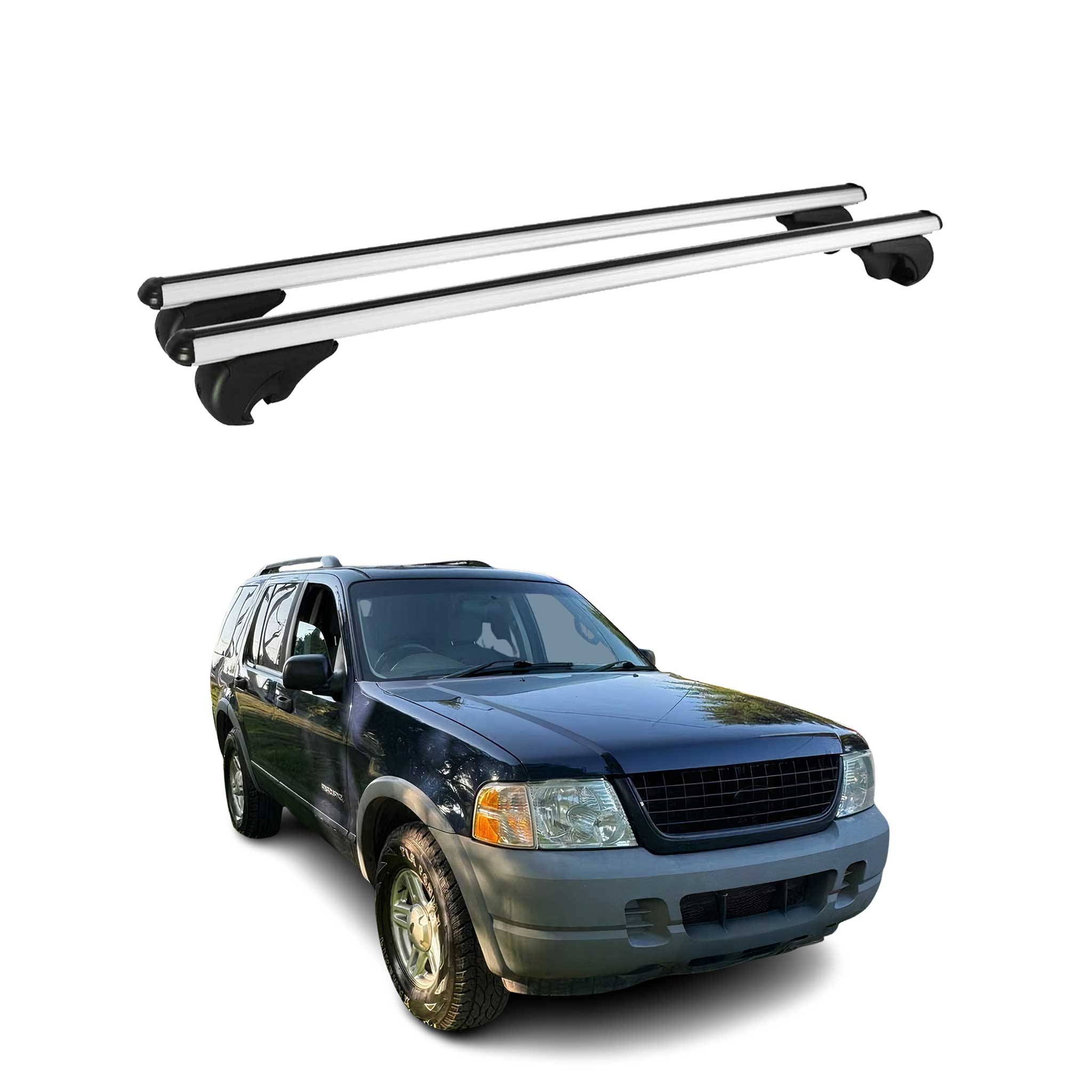 2002-2005 Ford Explorer Roof Rack Cross Bars Silver