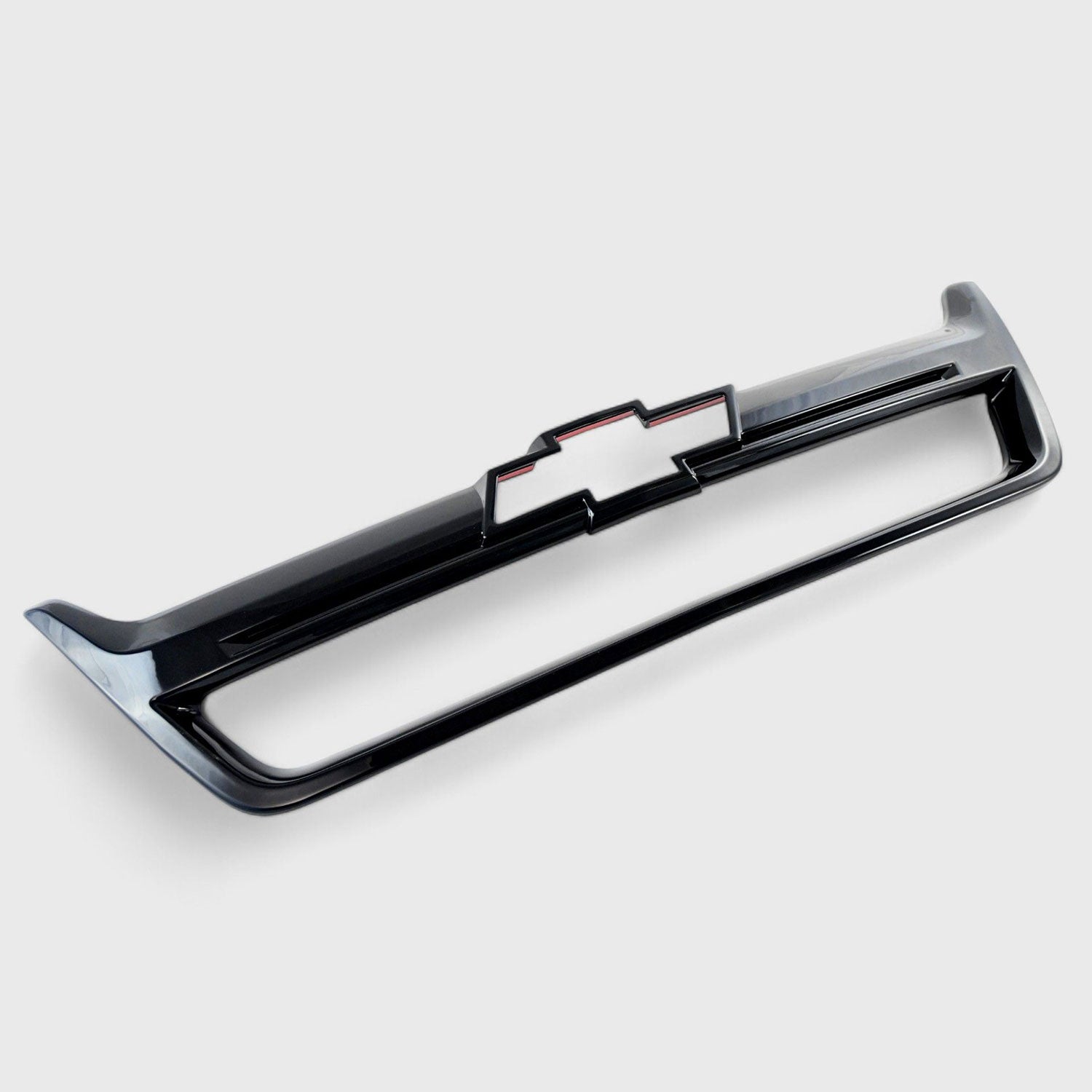 2015-2020 Chevrolet Colorado Grille Overlay Gloss Black 1Pcs ABS Plastic