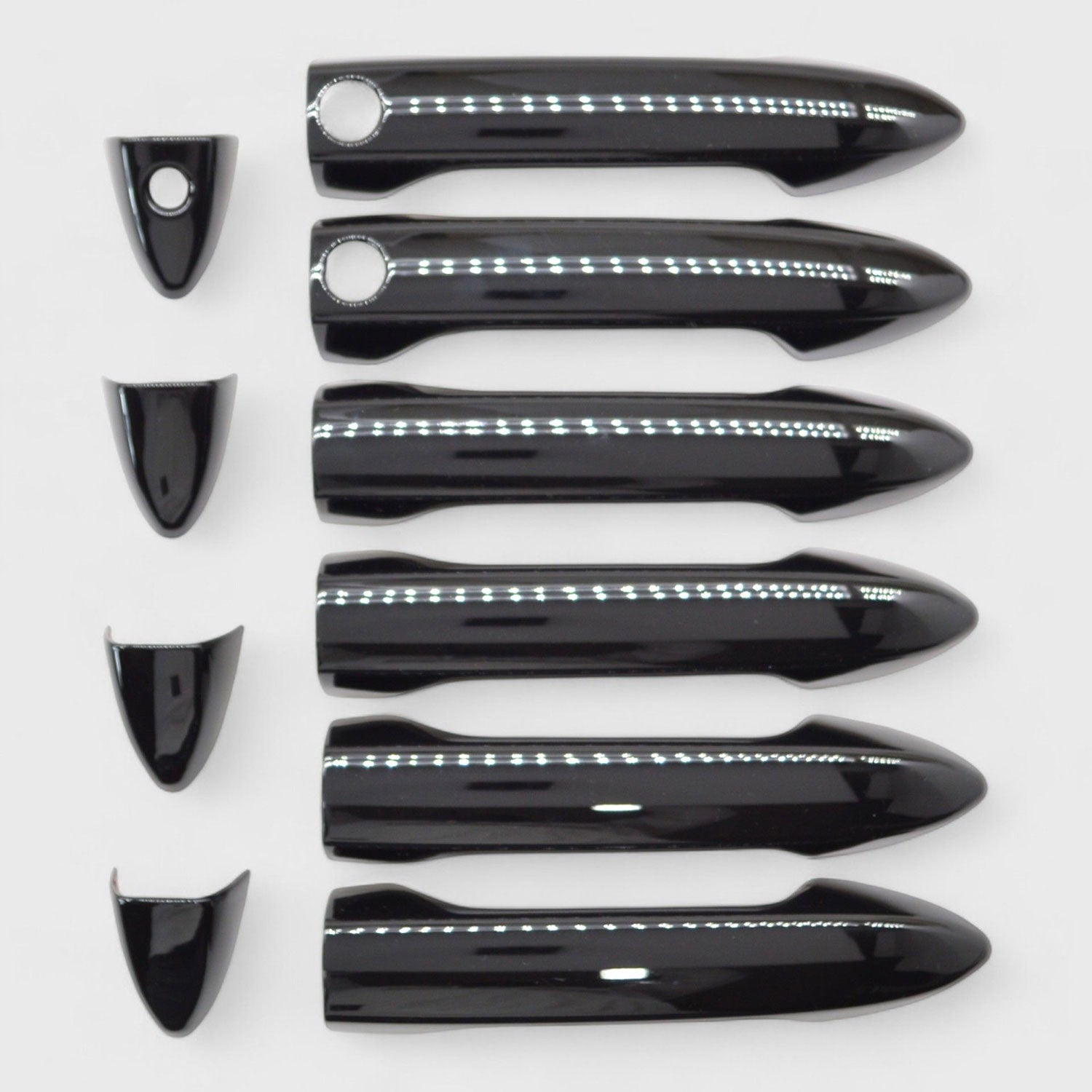 2017-2025 Honda Ridgeline Door Handle Cover Gloss Black 10Pcs ABS Plastic