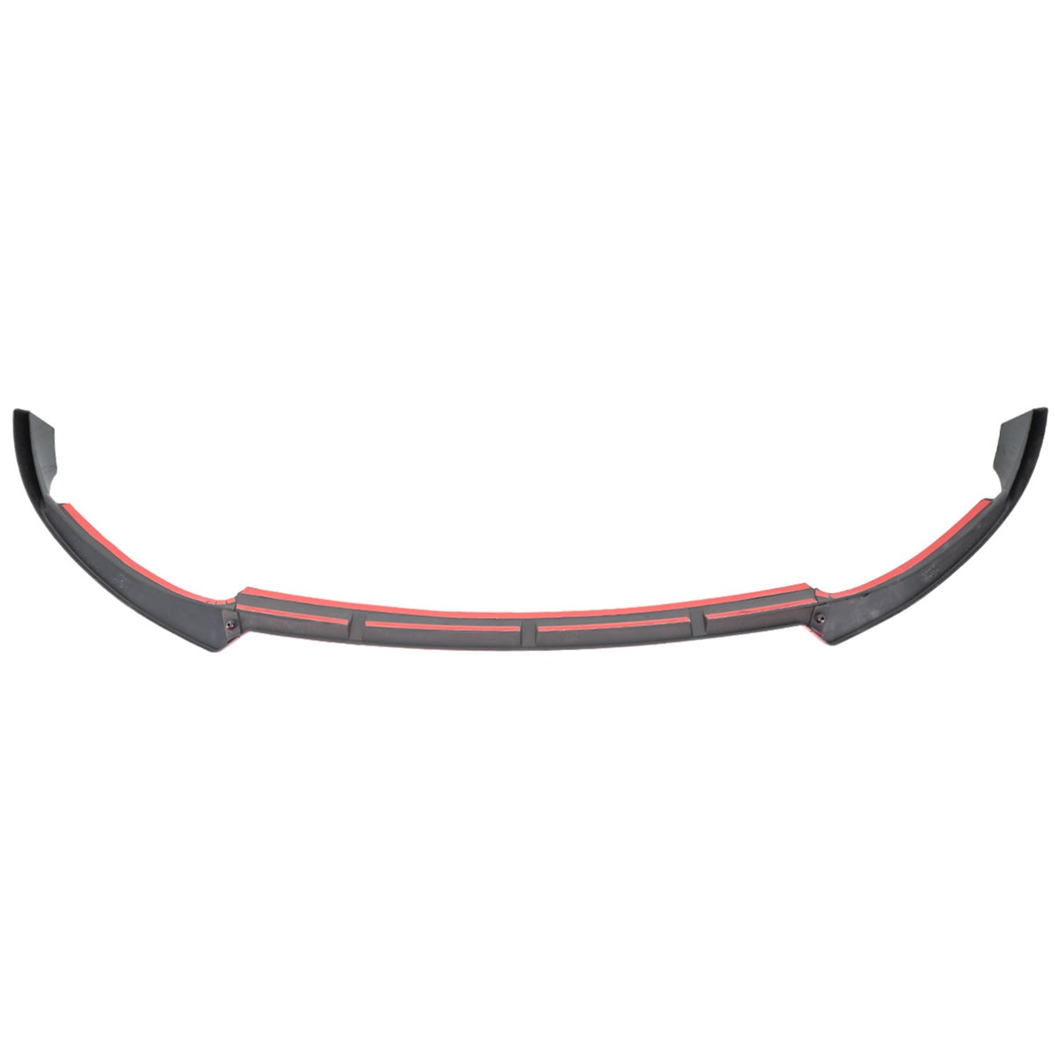 2019-2021 Mercedes W205 C Class Glossy Black/Red Front Bumper Lip Splitter Kit