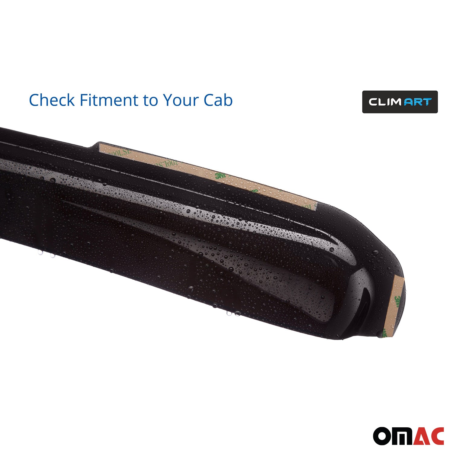 Clim Art Wind Deflectors for Toyota Tacoma 2016-2023 Access Cab Shatterproof 2x