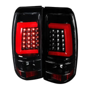 2003-2006 Chevy Silverado LED Tail Lights - G2 Jet Black Housing/Clear Lens