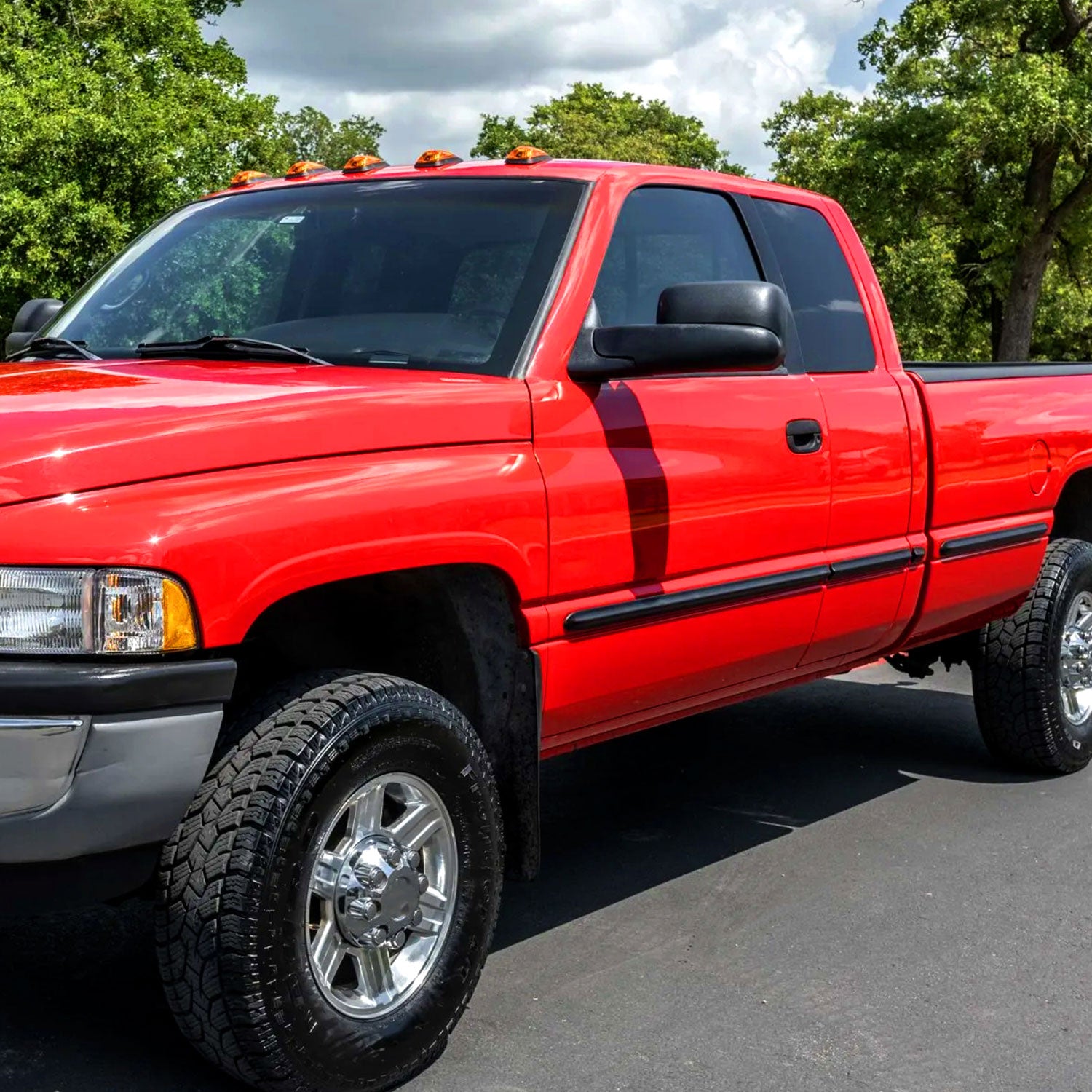 1998-2002 Dodge RAM Adjustable Heated Manual Fold & Extendable Towing Mirrors