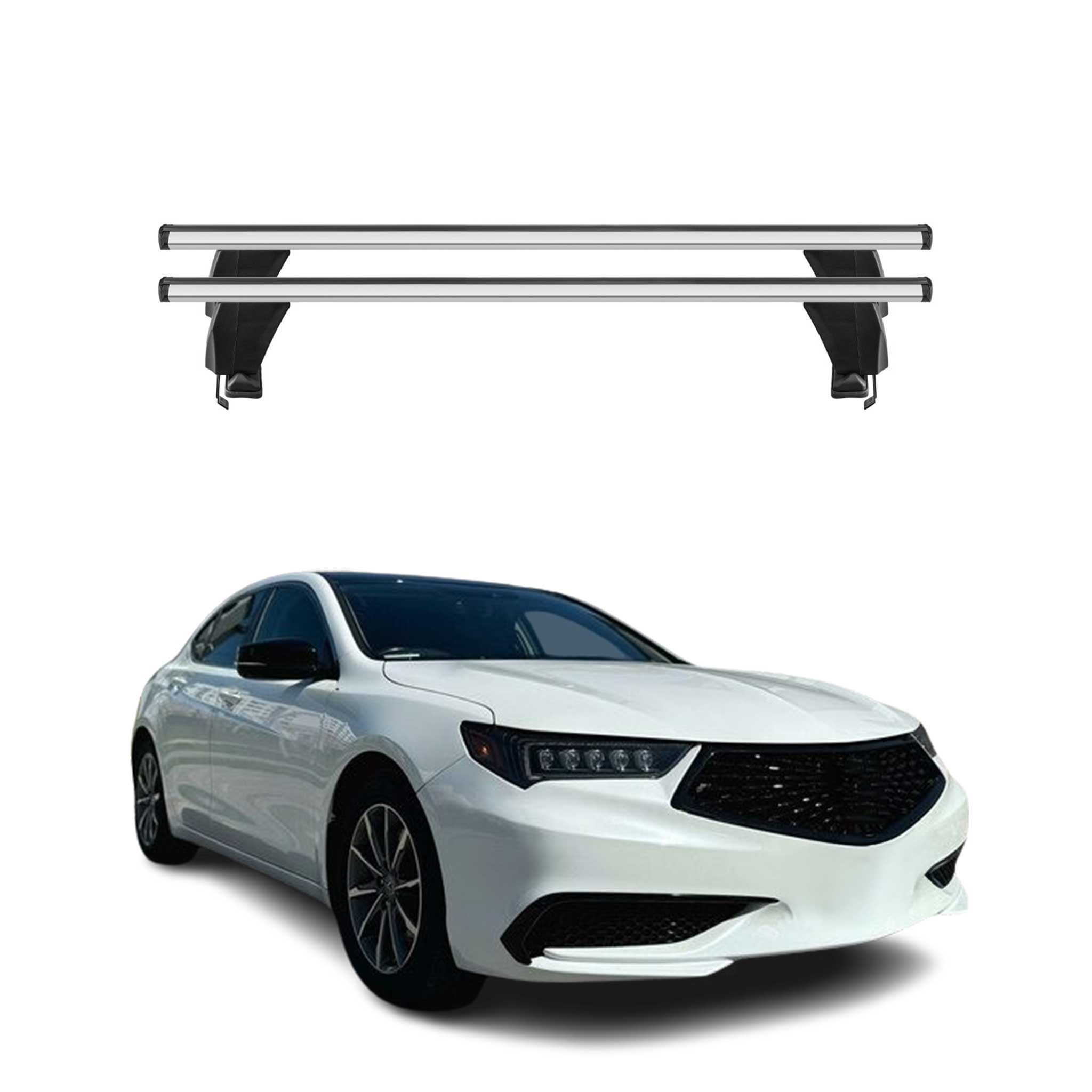 2015-2020 Acura TLX Roof Rack Cross Bars Silver