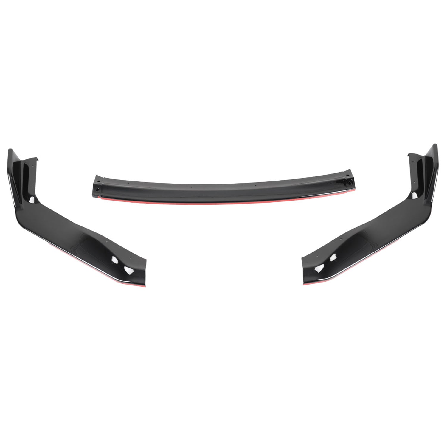 2017-2020 Lexus IS200t/IS300/IS350 Black/Red Front Bumper Lip Splitter Kit