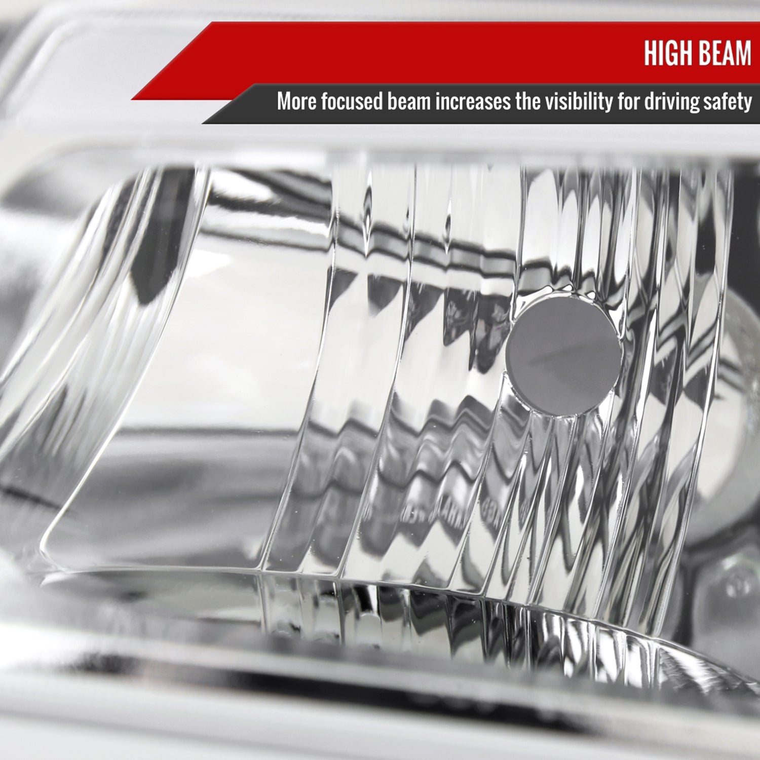 2002-2006 Chevy Avalanche/ Silverado LED Bar Headlights&Bumper Lights Chrome