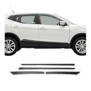 2017-2022 Nissan Rogue Sport Side Door Molding Trim Stainless Steel Dark 4x