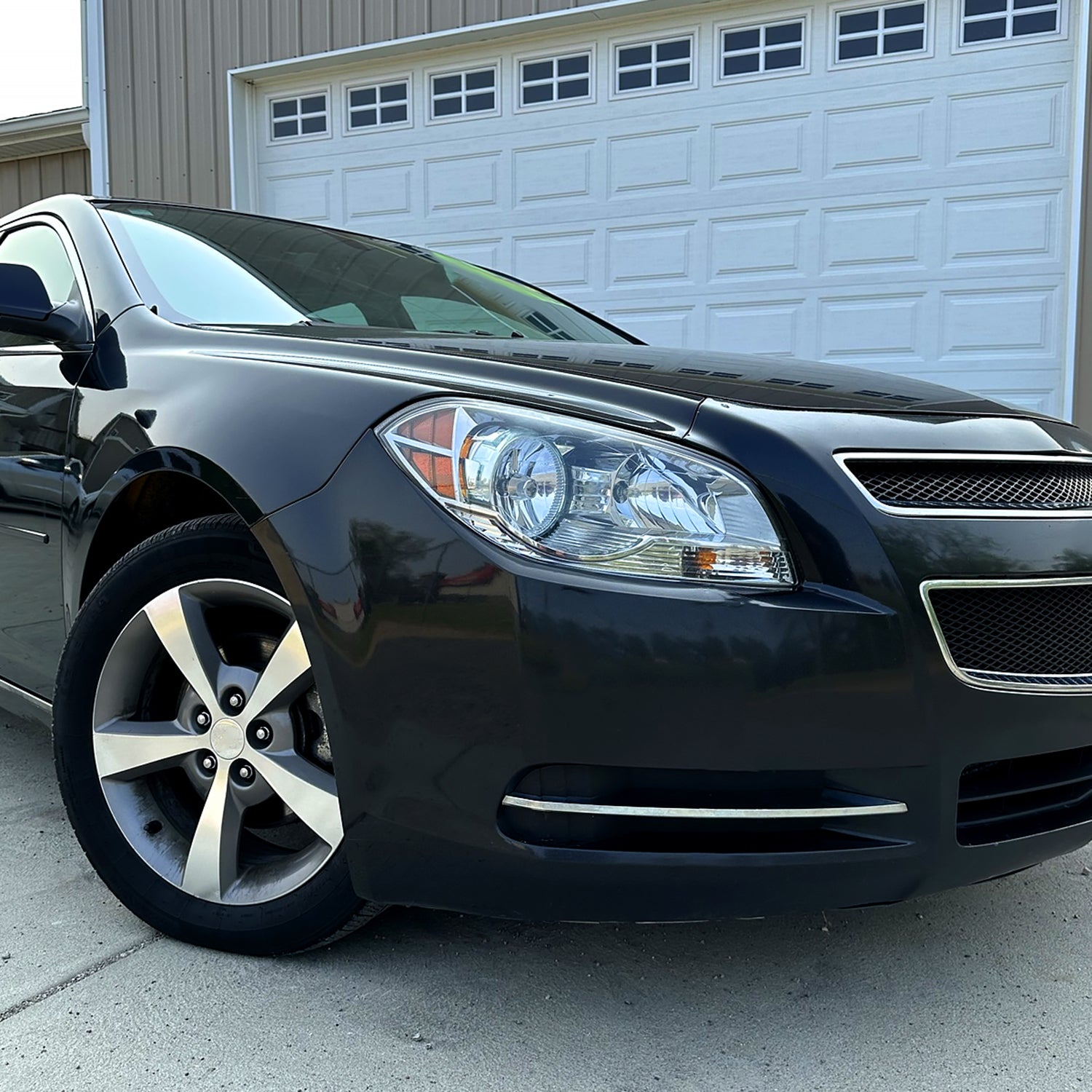 2008-2012 Chevy Malibu LS/LT/LTZ Crystal Headlights Amber Reflectors Chrome