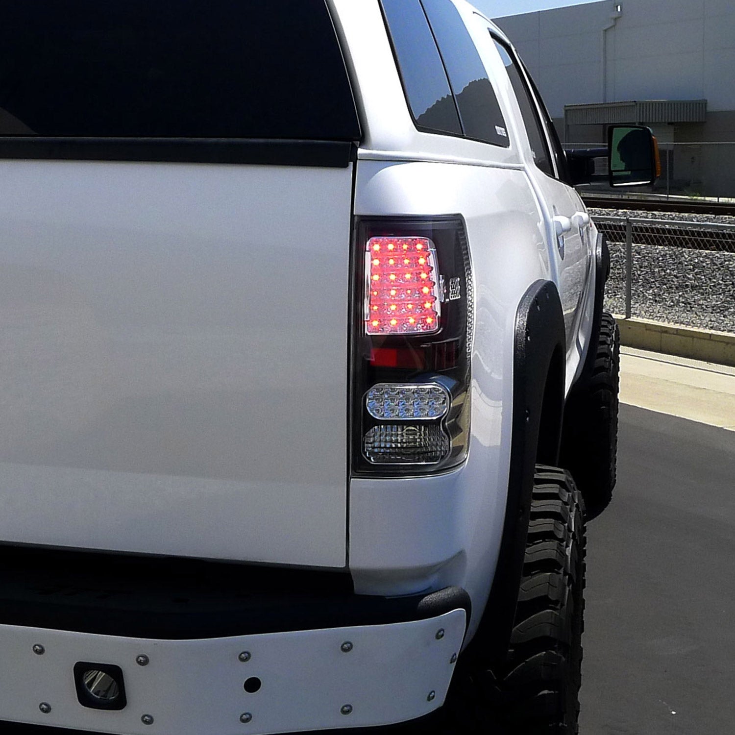 2007-2013 Toyota Tundra LED Tail Lights Matte Black Housing/Clear Lens