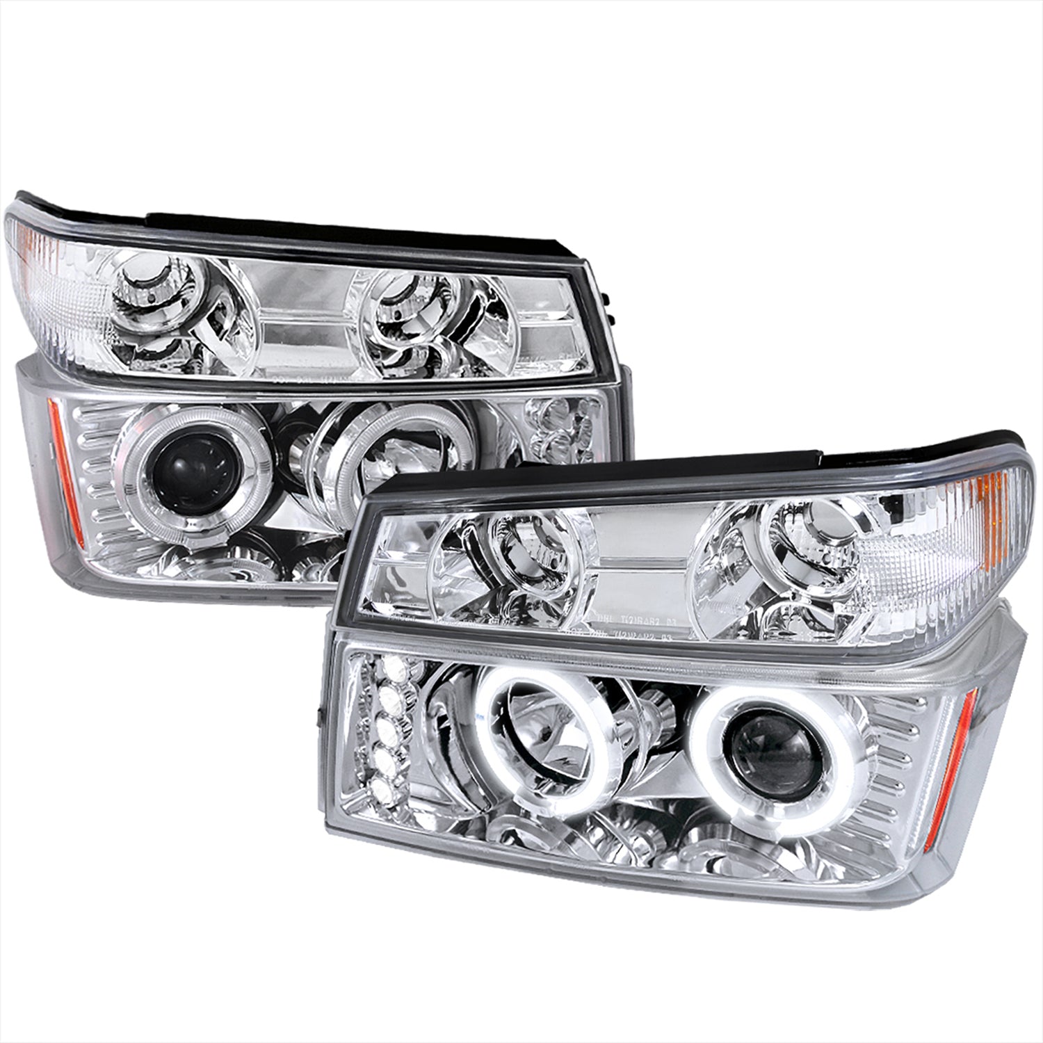 2004-2012 Chevy Colorado/GMC Canyon Headlights Corner Signal Lights Chrome