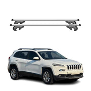 2014-2018 Jeep Cherokee Roof Rack Cross Bars Silver