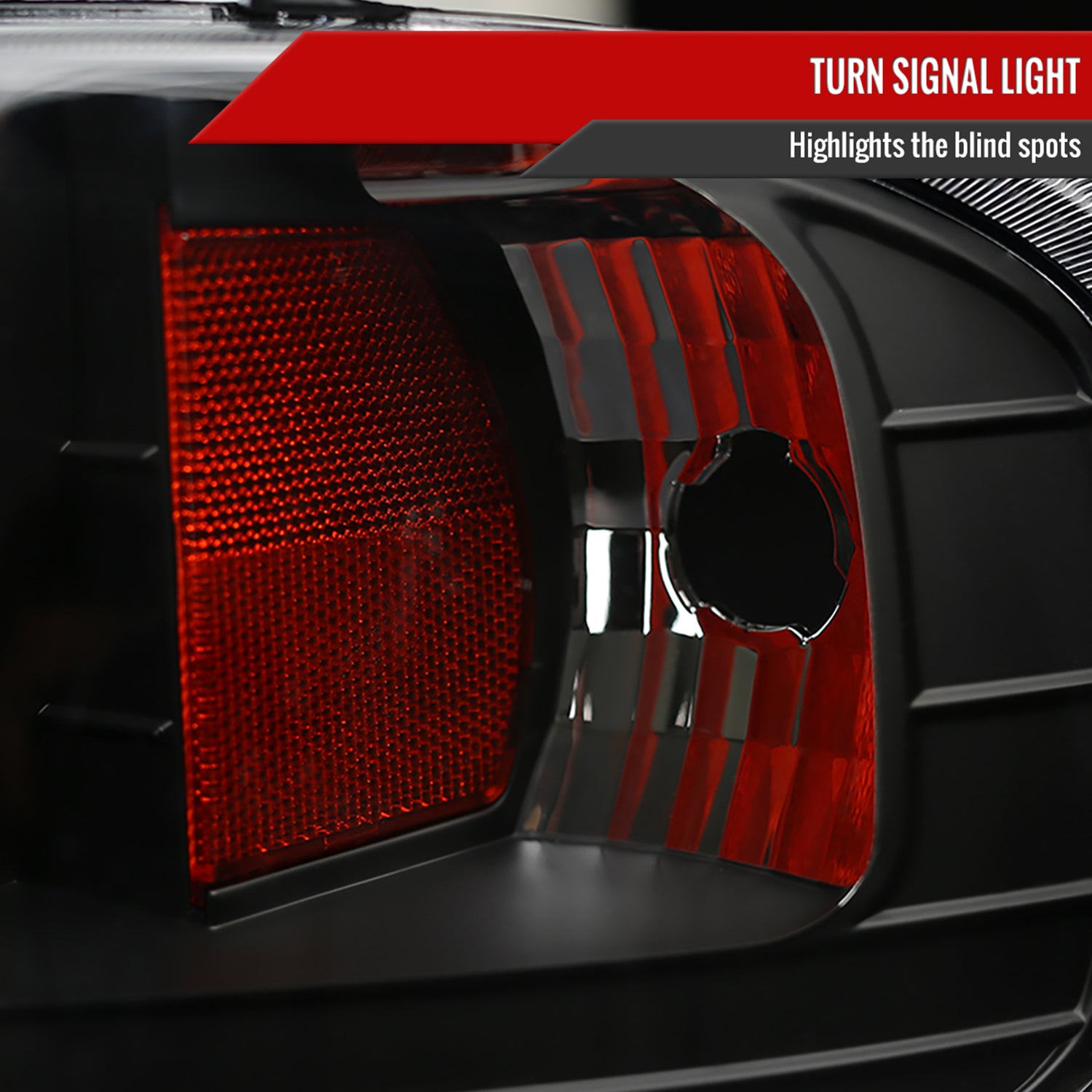 1997-2004 Ford F-150 / 1997-2002 Expedition Projector Headlights LED Light Black