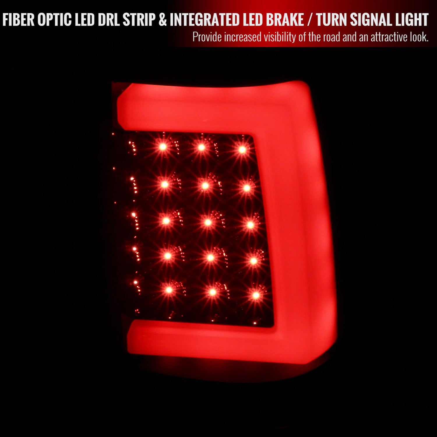 2003-2006 Chevy Silverado LED Tail Lights - G2 Glossy Black/Smoke Lens