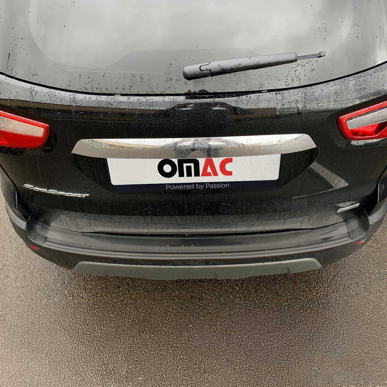 2018-2022 Ford EcoSport Rear Bumper Guard Stainless Steel Dark