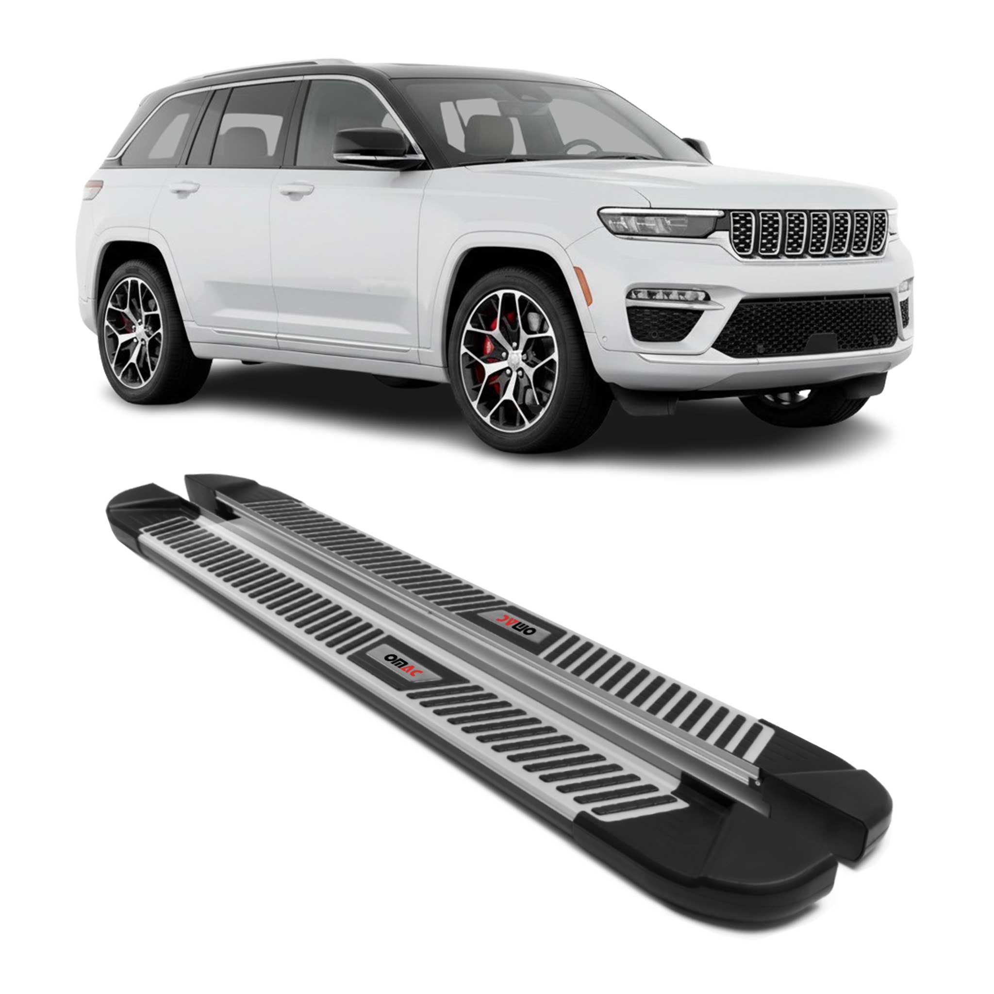 2021-2025 Jeep Grand Cherokee L Nerf Bar Side Step Running Boards Aluminum 2x