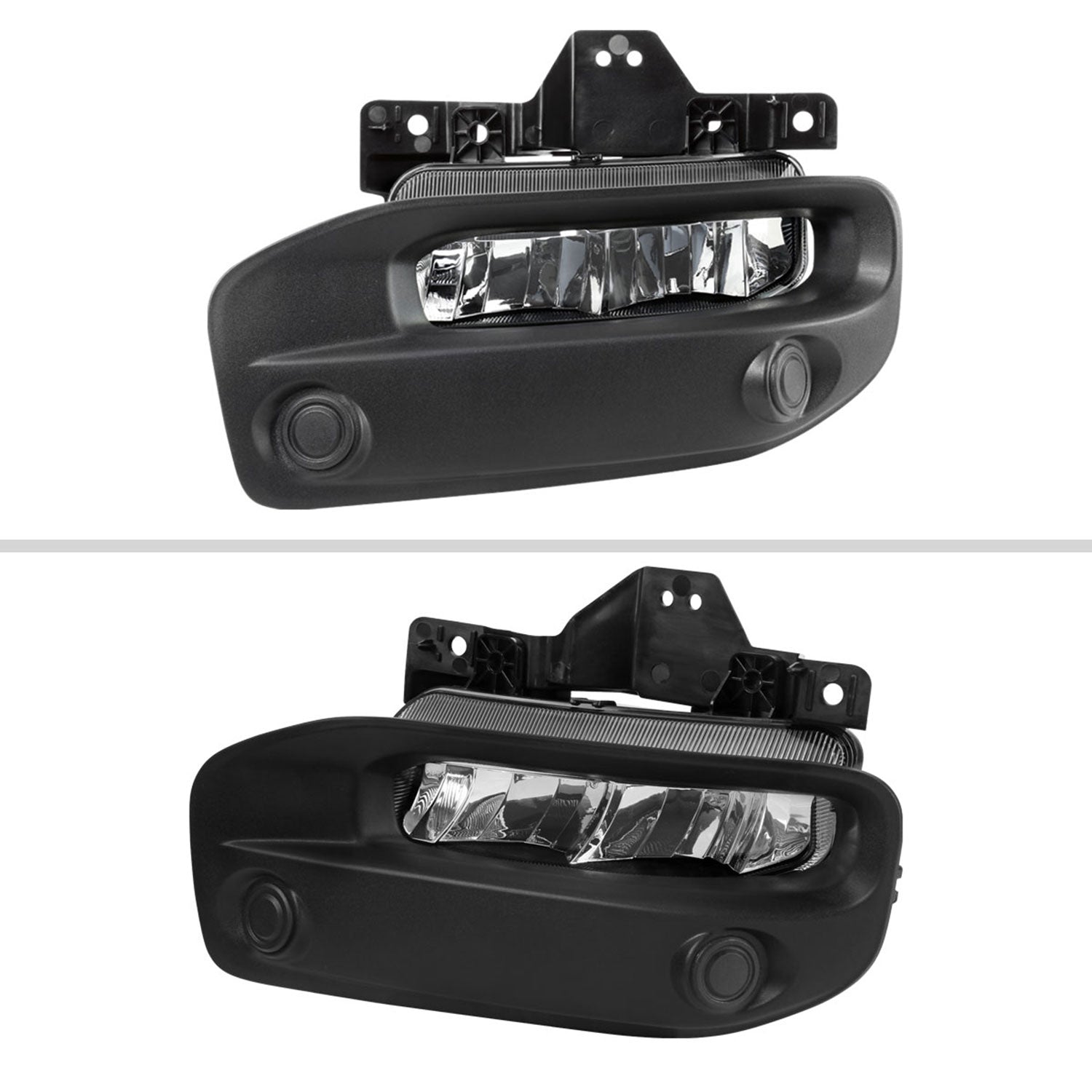 2019-2023 Dodge RAM 2500/3500 LED Fog Lights Kit Chrome Housing/Clear Lens