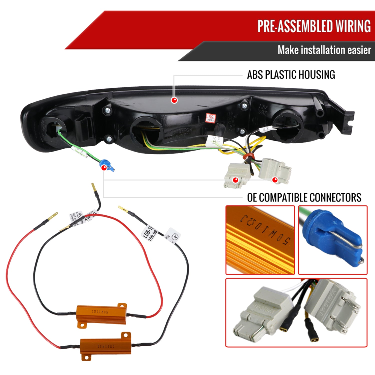 1999-2007 GMC Sierra / Yukon/XL Bumper Lights Signal Lights Glossy Black Smoke