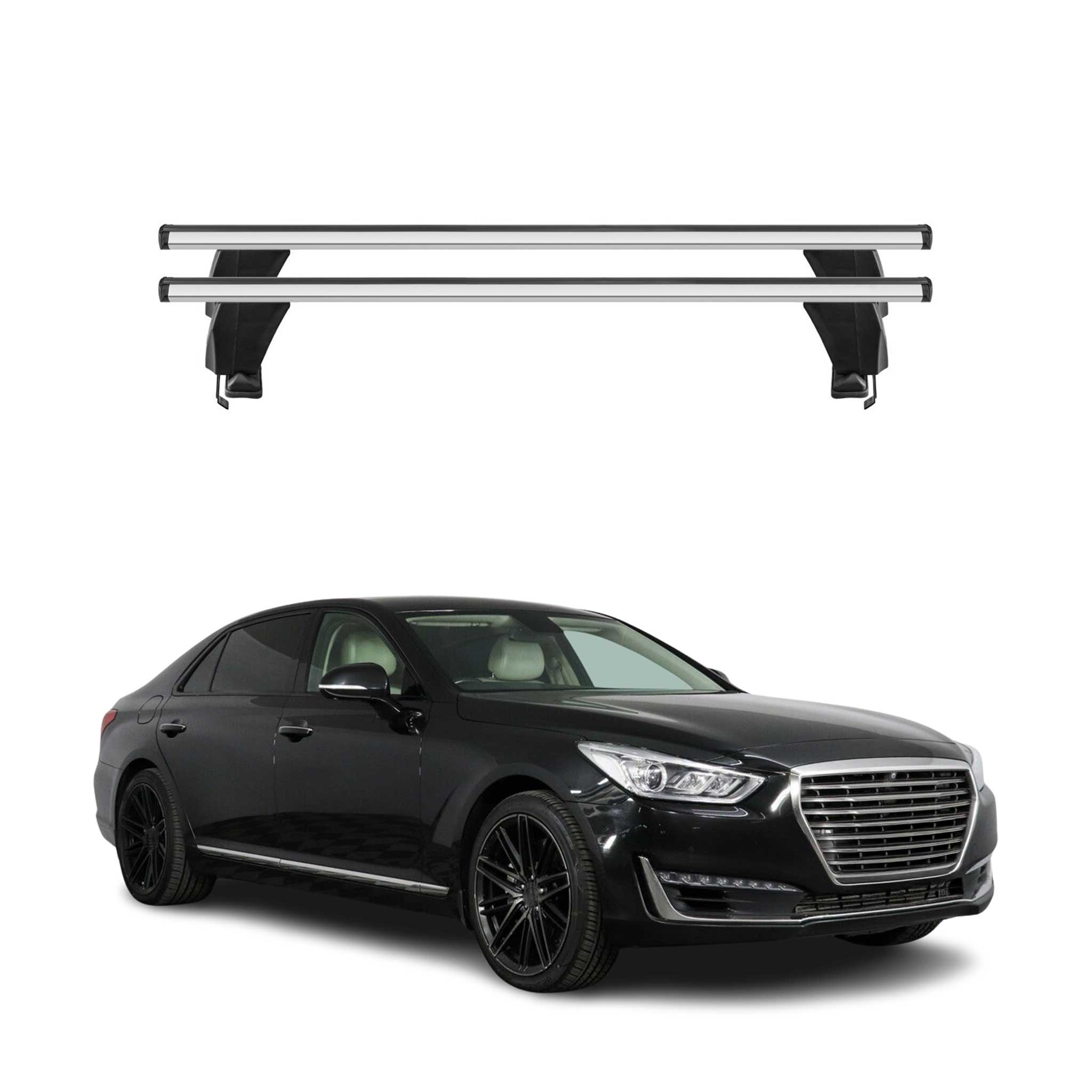 2017-2025 Genesis G90 Roof Rack Cross Bars Silver