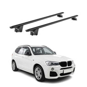 Roof Rack Cross Bars Luggage Carrier for BMW X3 2.gen 2011-17 Aluminium Black 2x