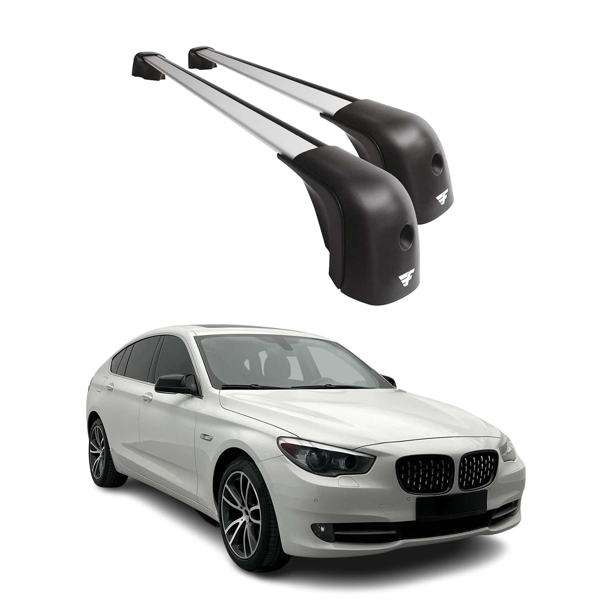 2010-2019 BMW 5 Series GT F07 / 6 Series Gran Turismo Roof Racks Cross Bars Silver
