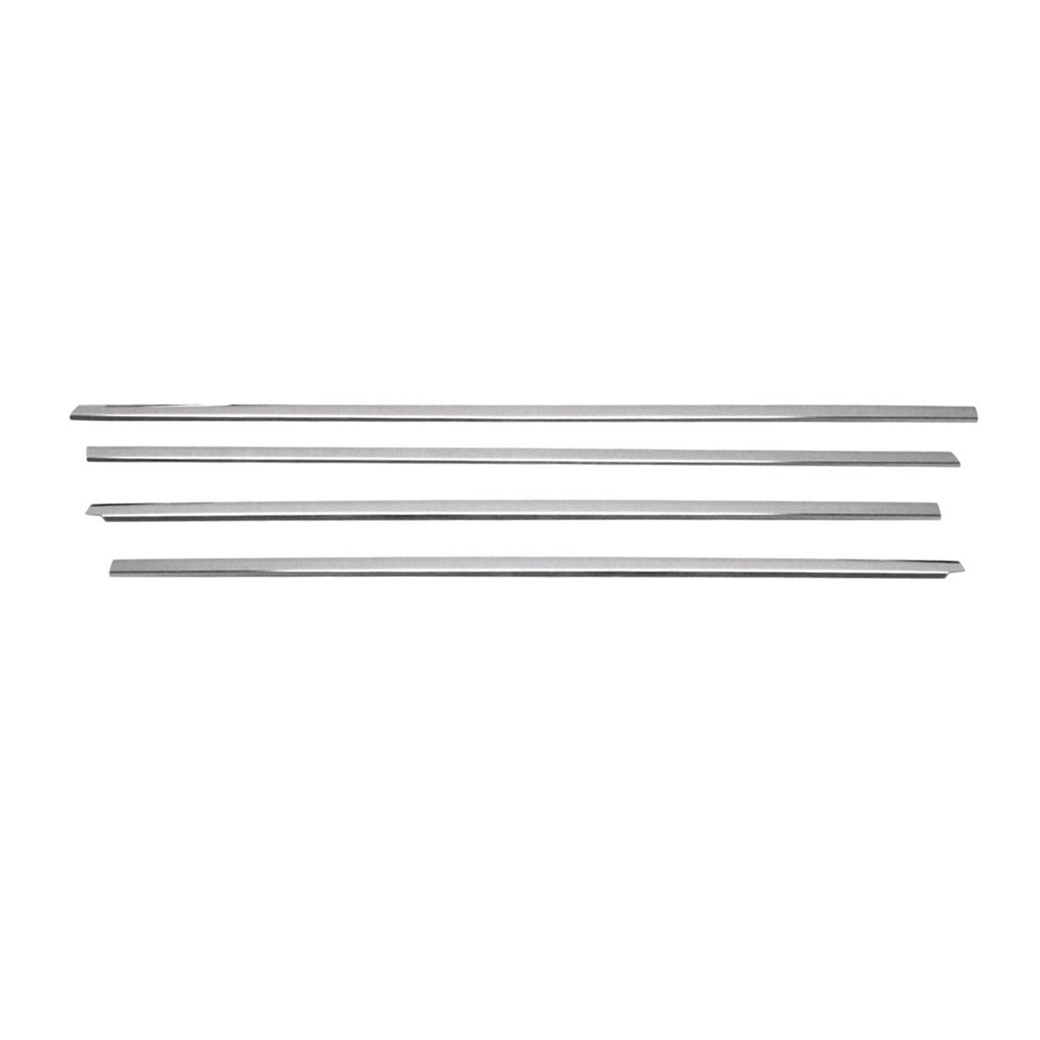 2004-2006 Mitsubishi Lancer Window Molding Trim Streamer Stainless Steel Silver 4 Pcs