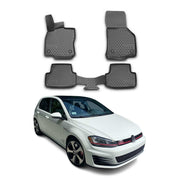 2015-2021 VW Golf GTI MK7 Floor Mats Liners Full Set All Weather Black