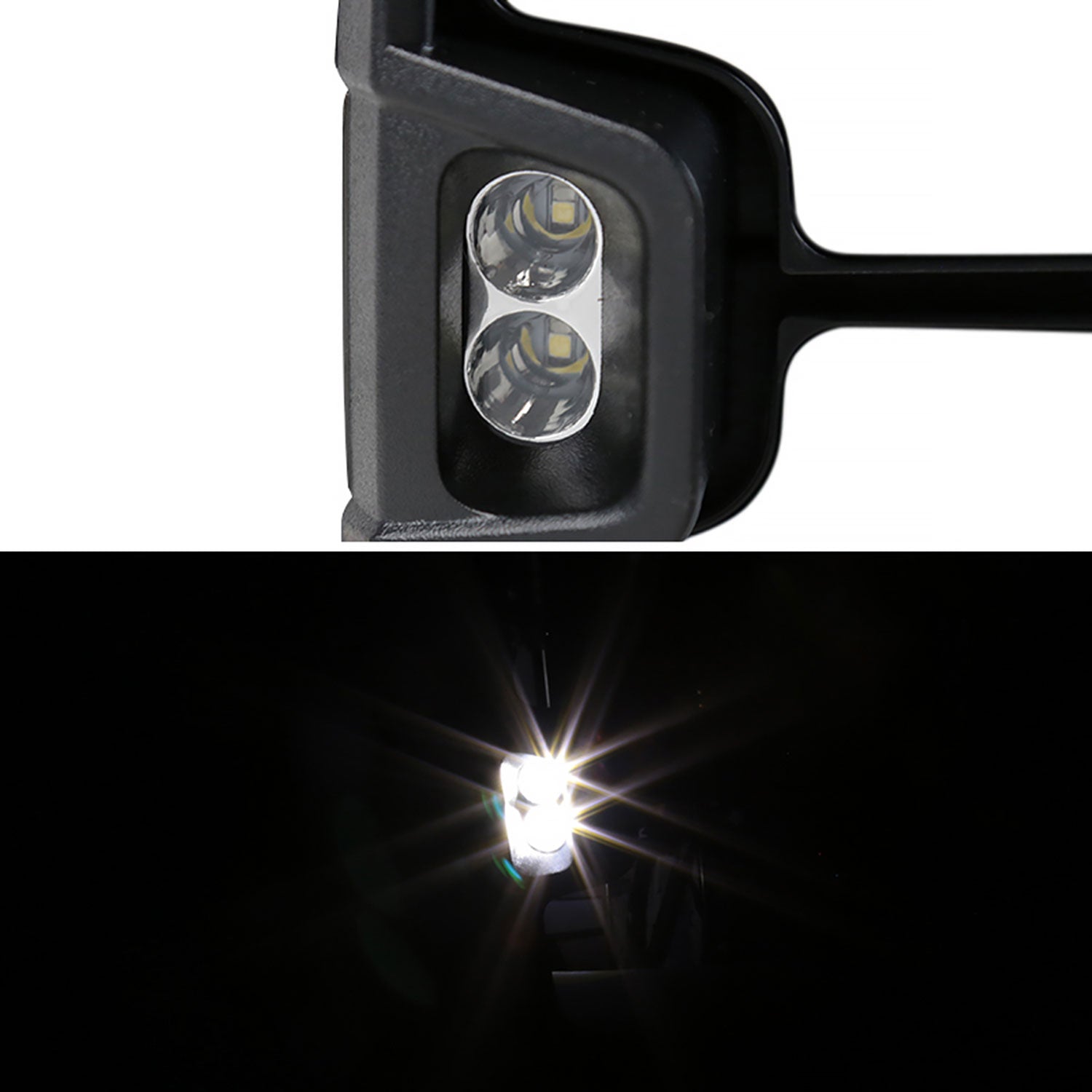 2014-2018 Chevy Silverado/GMC Sierra Heated Chrome Towing Mirrors Smoke Lens