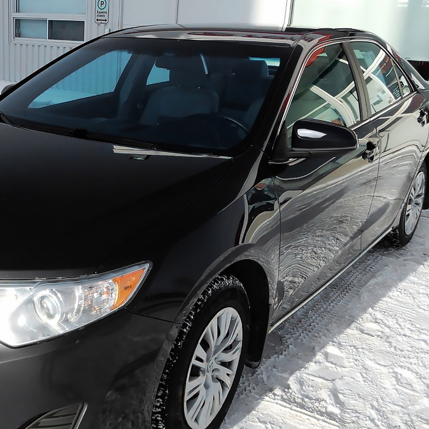 2012-2014 Toyota Camry Glossy Black 3-Pin Adjustable Side Mirror - Driver Side